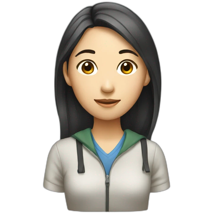 Female asian student emoji