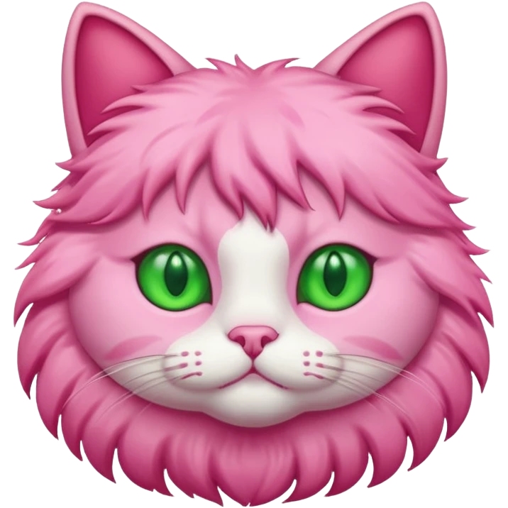 Gato rosado emoji