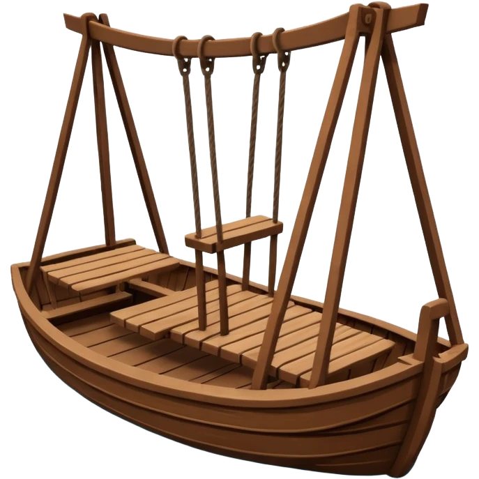 brown Swing Boat Ride  emoji