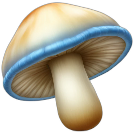 Gros champignon bleu emoji