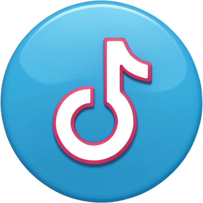 Blue click tiktok emoji