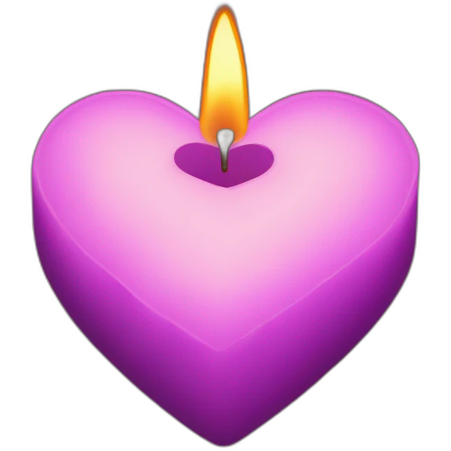 Candle heart emoji