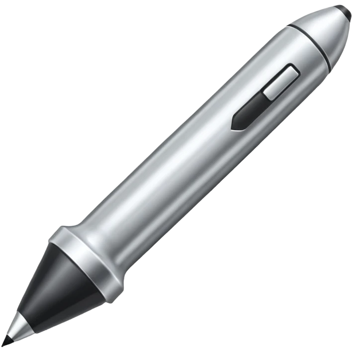 a silver bold marker with a large round tip emoji