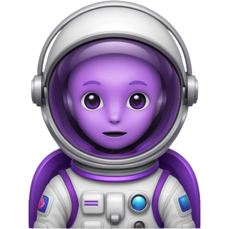 purple alien white Astronaut emoji