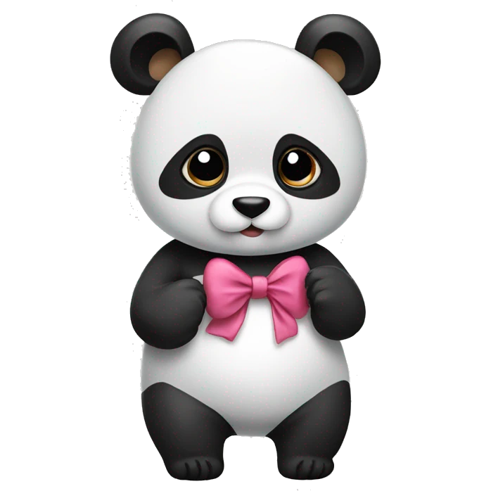 panda with a bow emoji