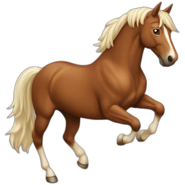 Cheval qui saute emoji
