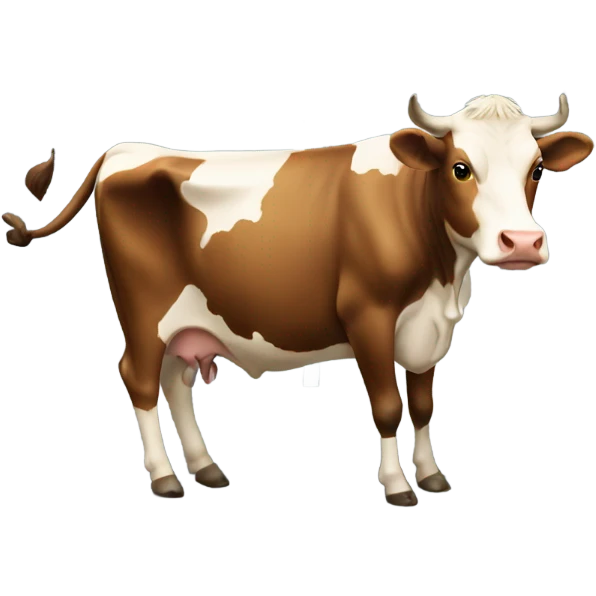 cow on the road emoji