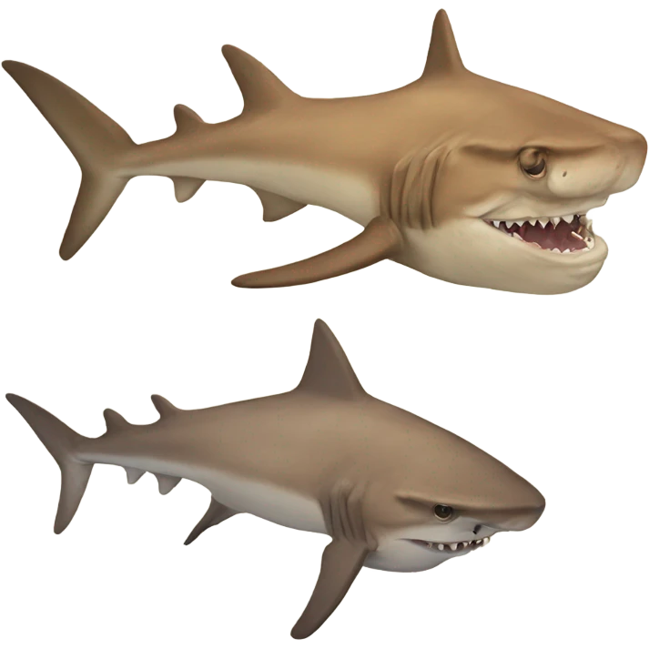 A camel shark hybrid emoji