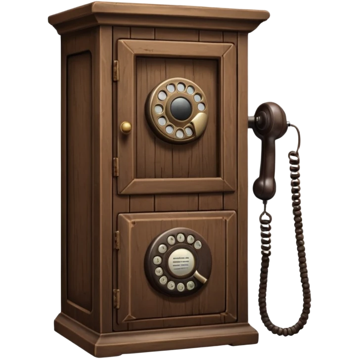 old telephone cabinet emoji
