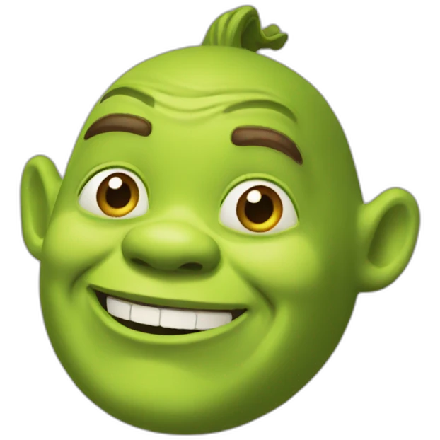 Floating Shrek emoji