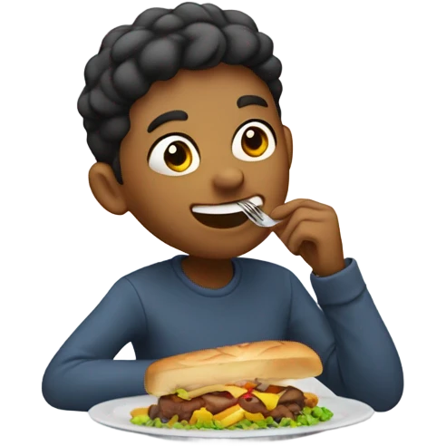 Eating emoji