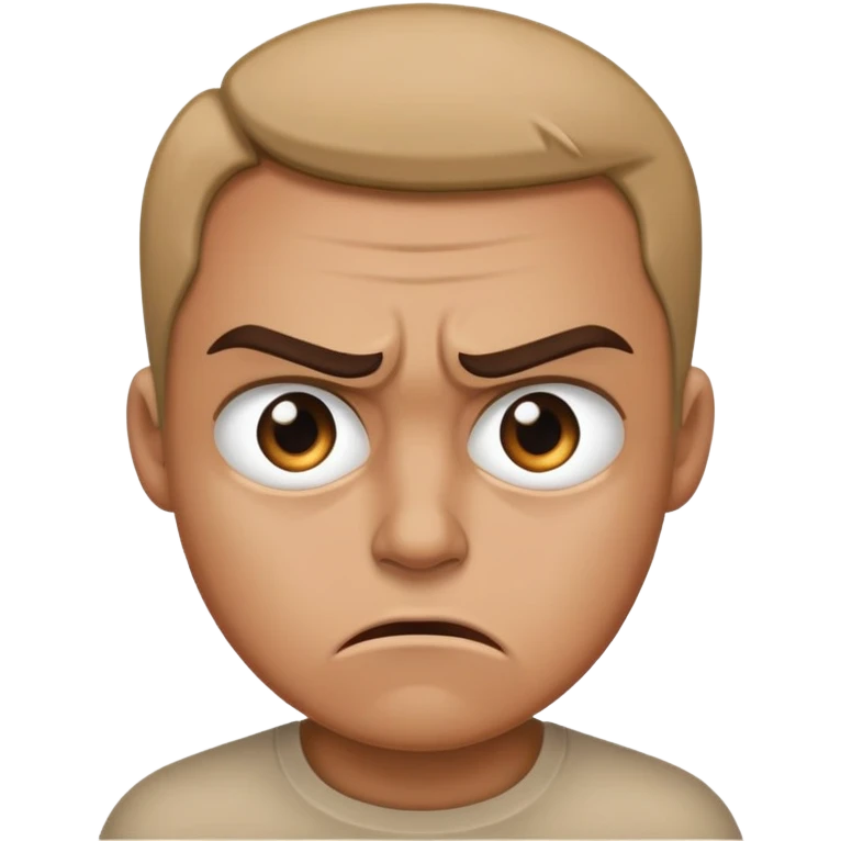 Sad and angry  emoji