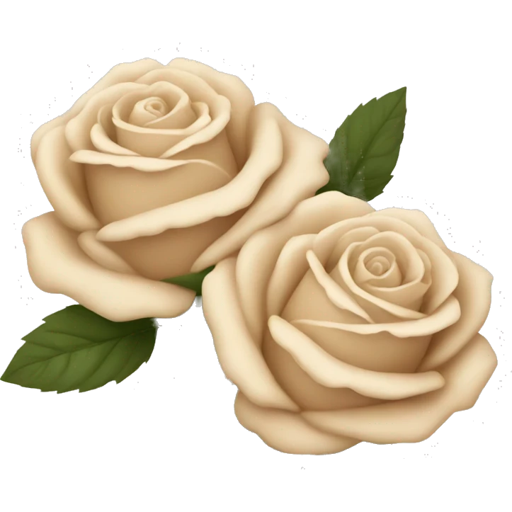 Beige Simple Rose Flowers emoji