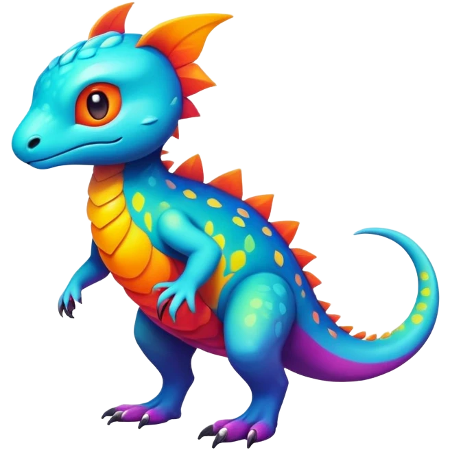 modern colorful Fakémon-creature (full body) emoji