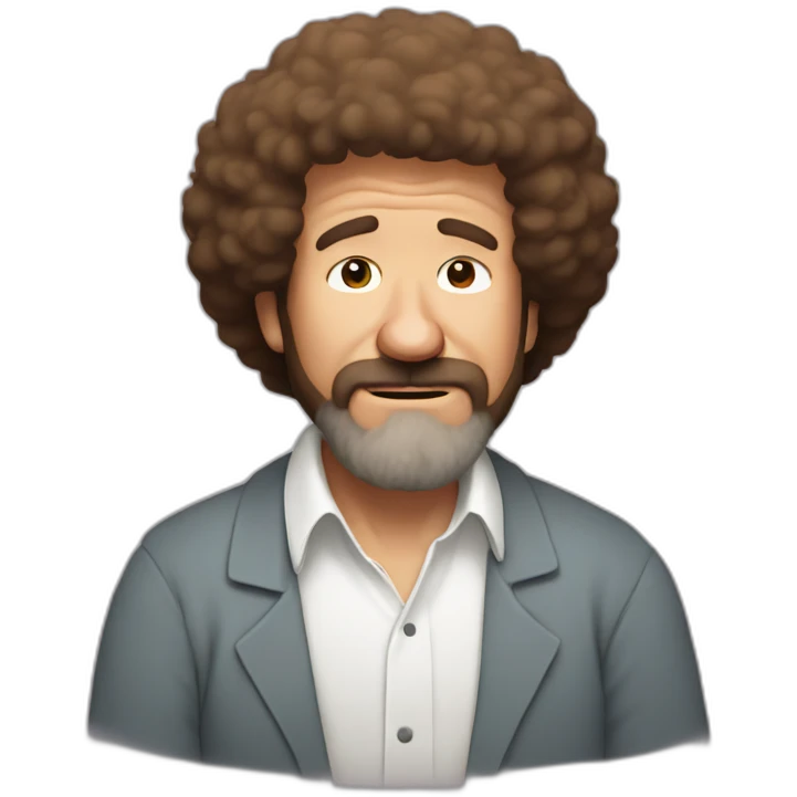 bob ross crying emoji