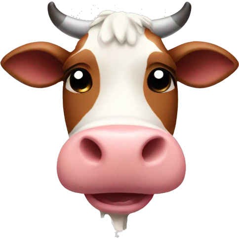 cow with hearts emoji
