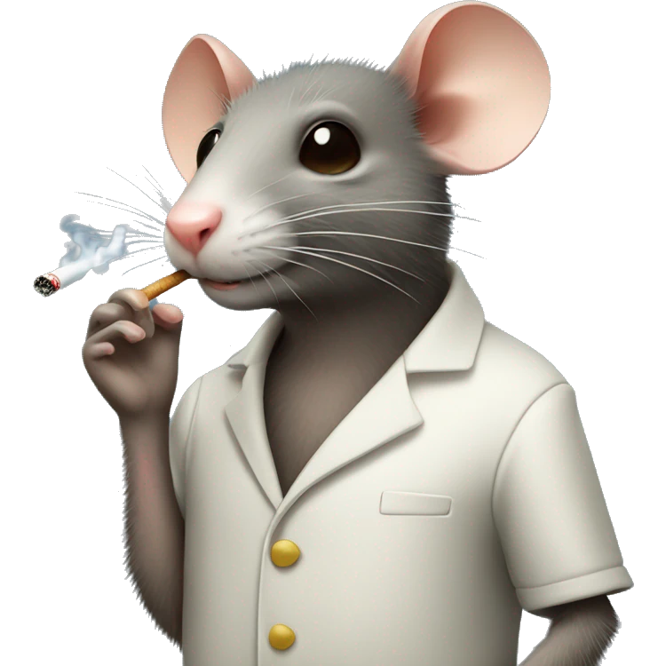 rat smoking a cigarette  emoji