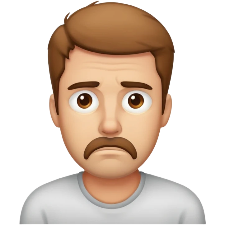 Man tired of that bullshit emoji