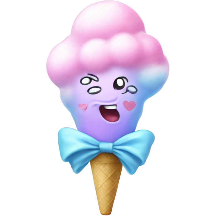 Cotton candy doing magic  emoji