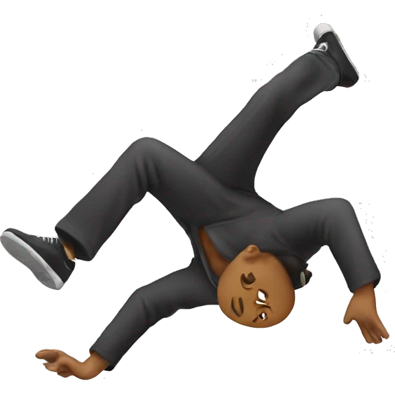 person doing a backflip emoji