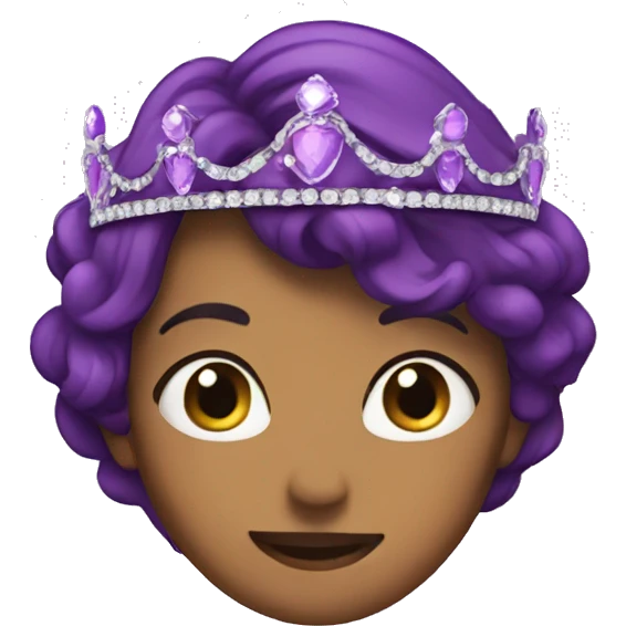 Purple tiara emoji