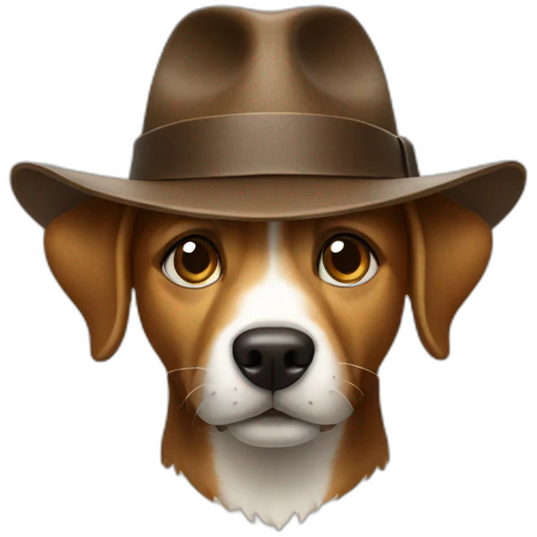 indiana jones dog emoji
