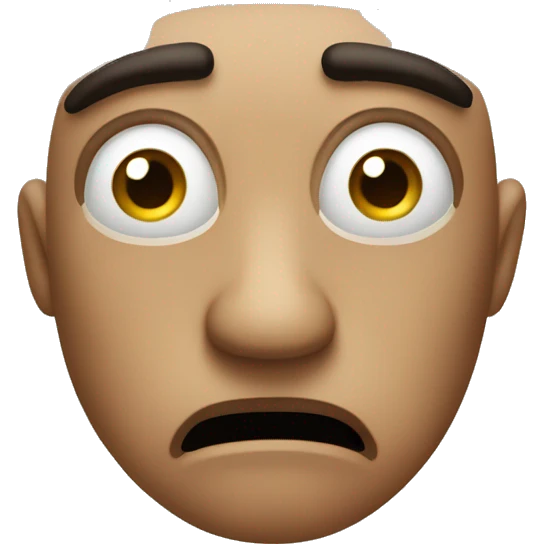 Irritated side eye emoji