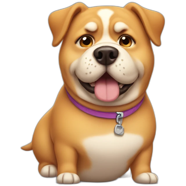 super fat dog emoji