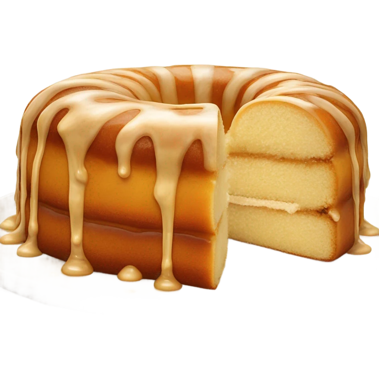 Honey bun cake emoji