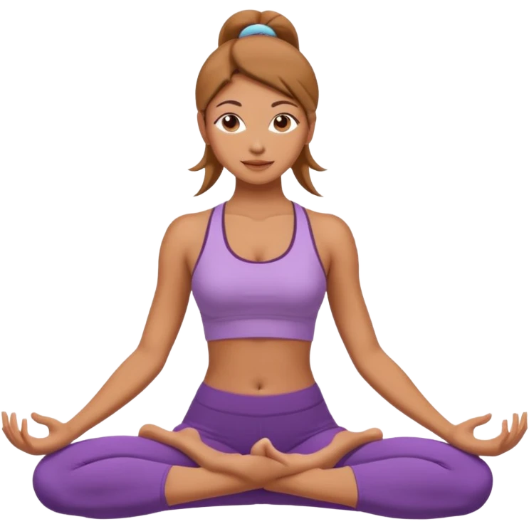 yoga poses Girl emoji