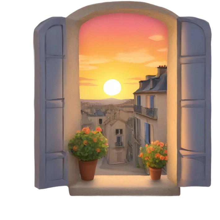 French sunset emoji