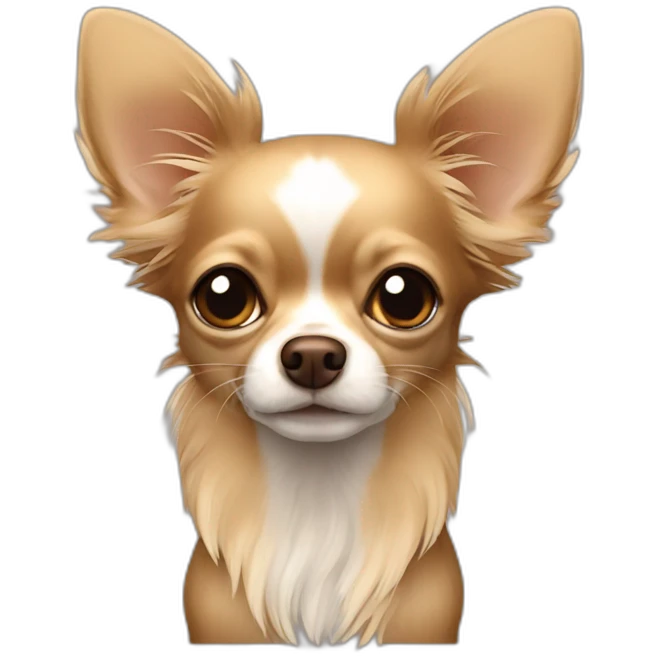 chihuahua longhair brown beige  emoji