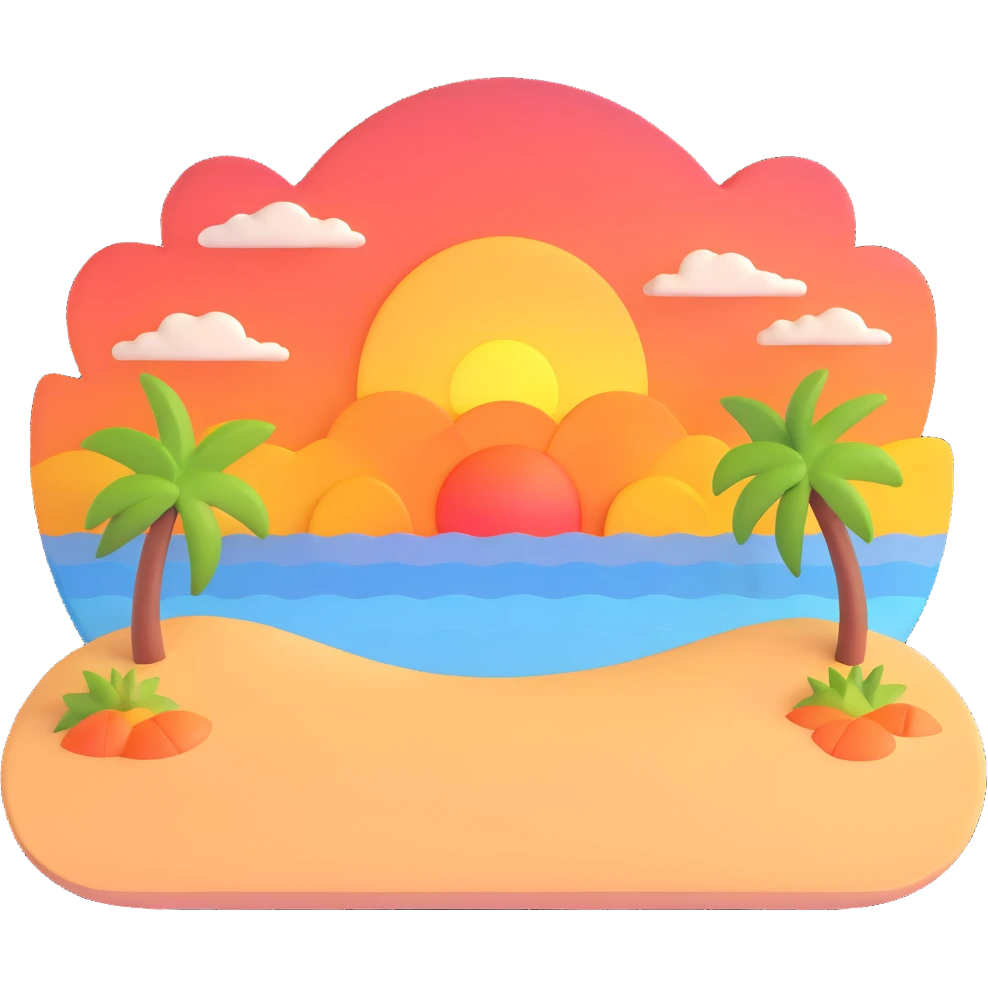 sunset over the beach emoji