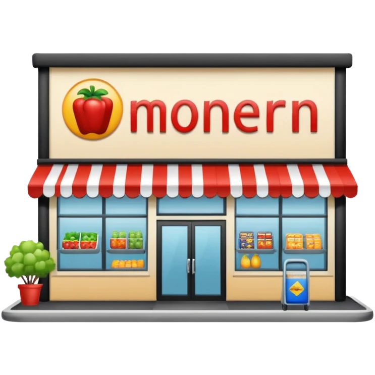 Super Market 🛒Of Front an Outside emoji