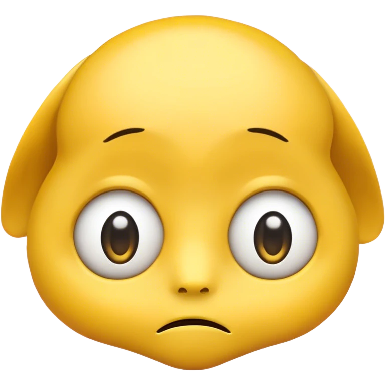 Sad emoji with big eyes emoji