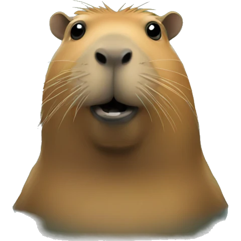 capybara is in the pool emoji