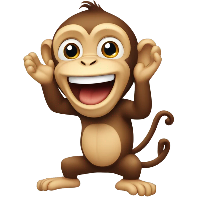a monkey clapping emoji