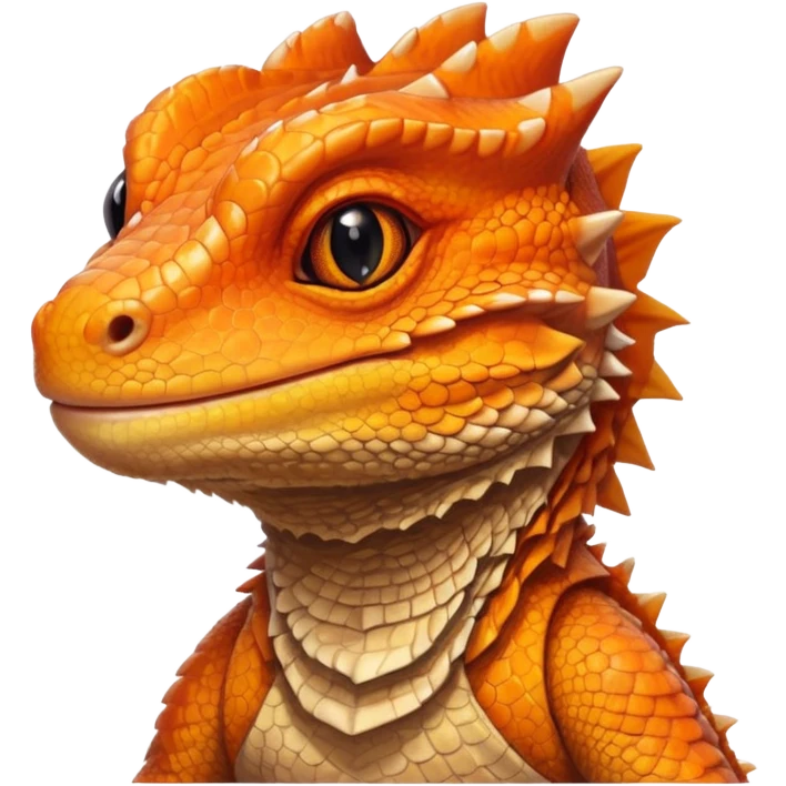 Cute bearded dragon emoji