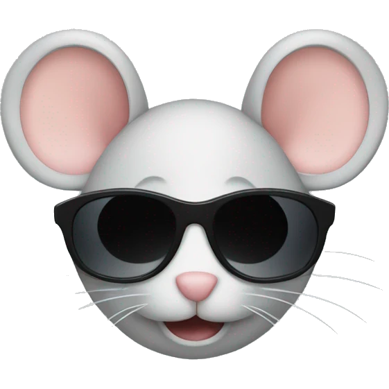 mice with dark sunglasses emoji