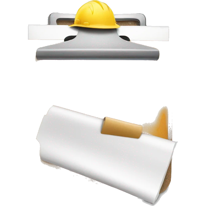 Construction safety clipboard emoji
