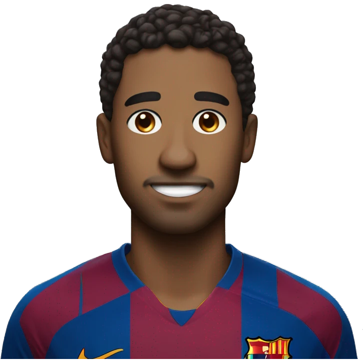 Barcelona player with number 8 on his shirt emoji