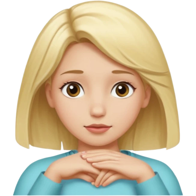 a foot placed on a girl's head emoji
