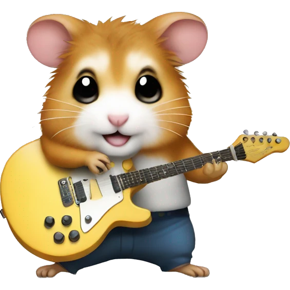 rock and roll hamster emoji