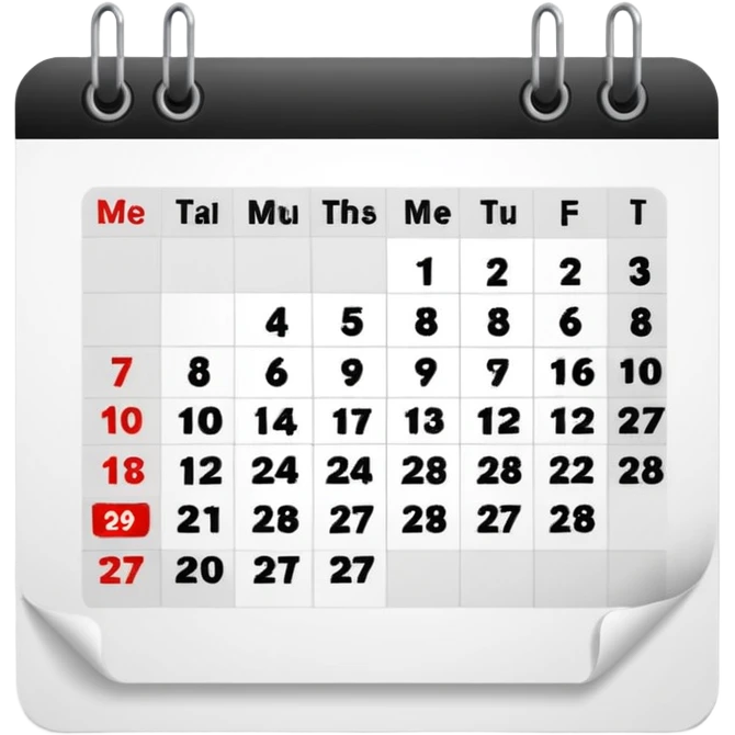 calendari emoji