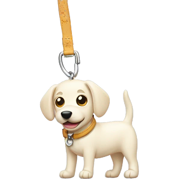 A cream dog lead emoji