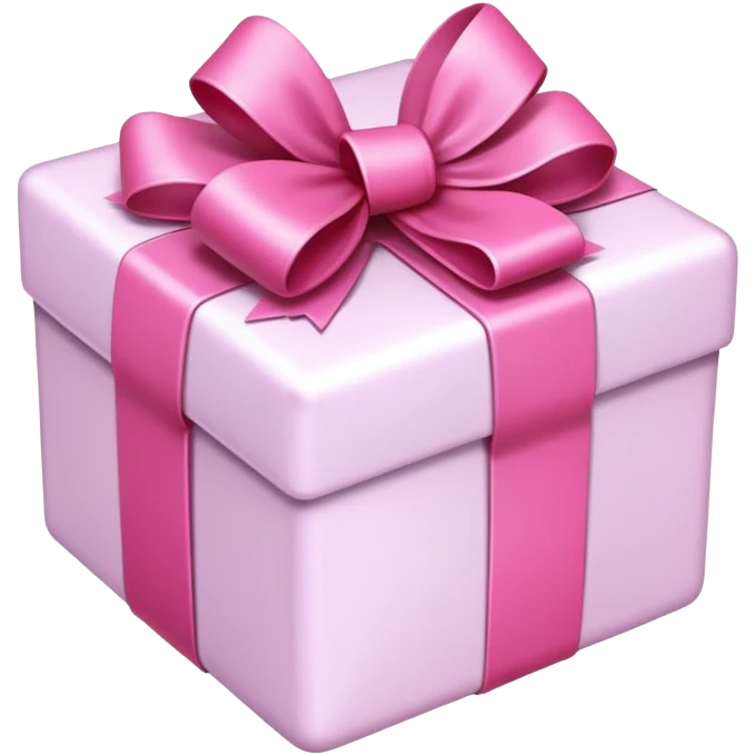 present with pink bow emoji