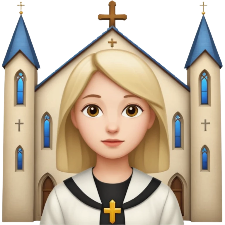 girl in church attire emoji