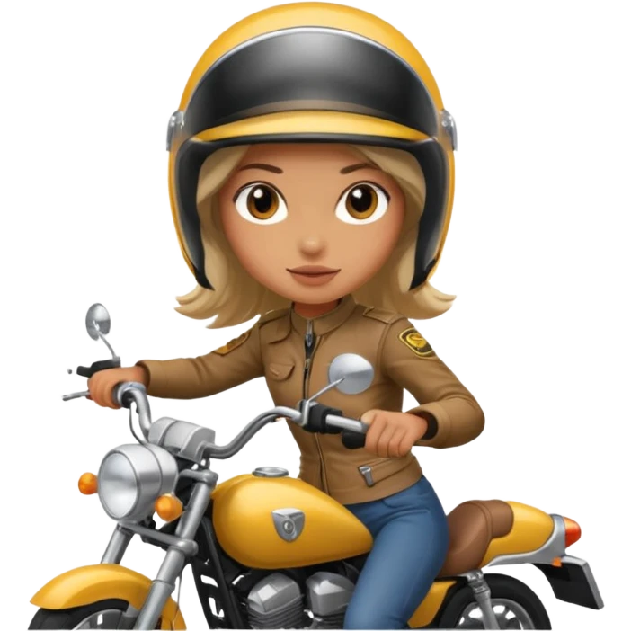 دختر موتور سوار emoji
