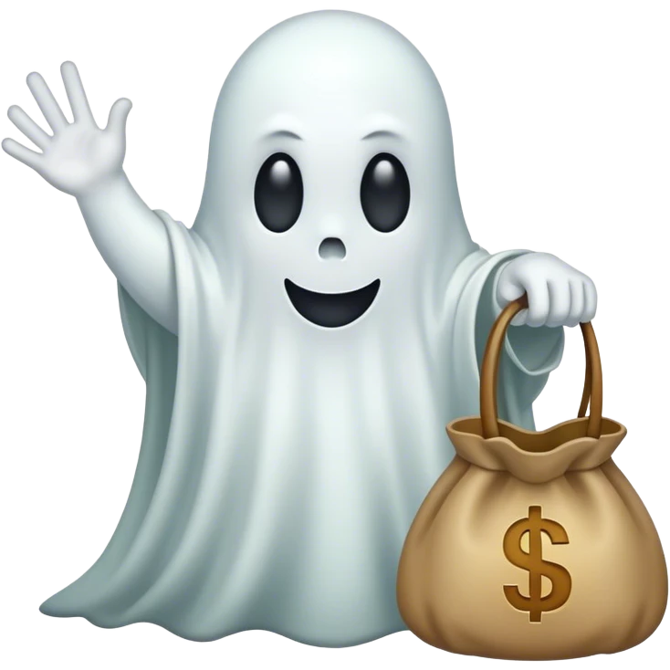 ghost with moneybag emoji