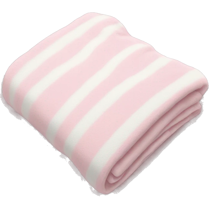 Cute light pink and white blanket emoji